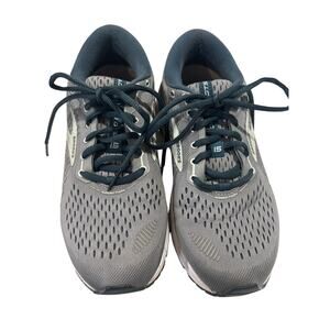 Brooks Addiction GTS 15 running shoes, grey and blue Women's Size 8.5